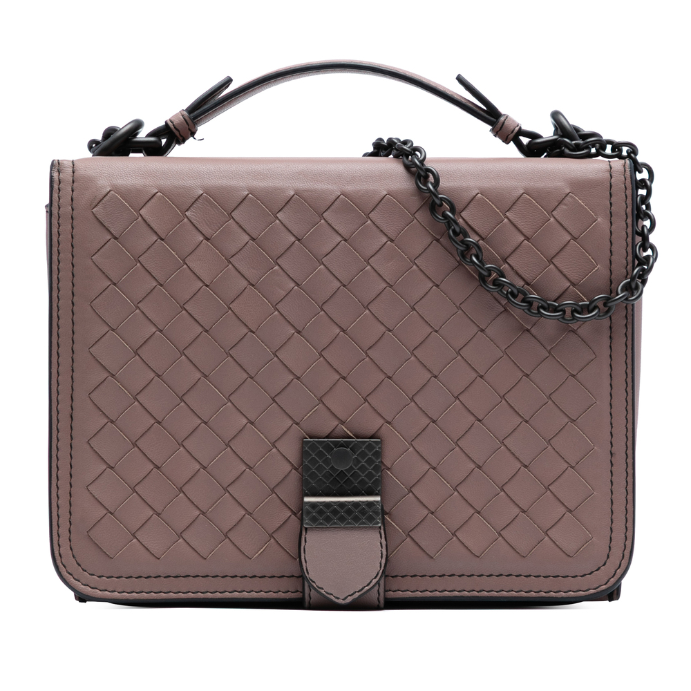 Pre-Loved Bottega Veneta Small Nappa Intrecciato Runway Shoulder Bag